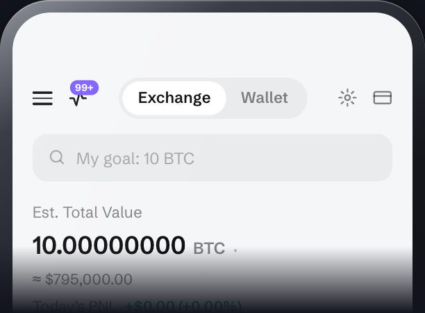 Bourse, laid out like an exchange app, opened on its goal